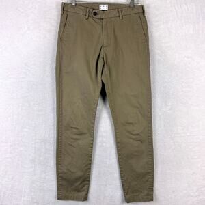 Asket Pants Mens 31x30 Brown Chino Slim Preppy Classic Luxury Old Money